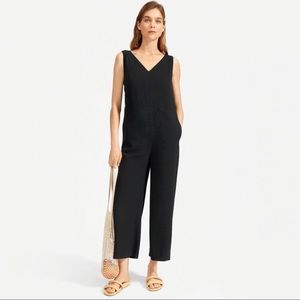 Everlane black GoWeave jumpsuit sz 4